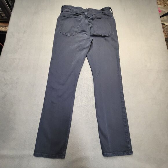 Old Navy Jeans Mens 32x31 Blue Slim Straight Leg Distressed Stretch - Picture 9 of 10